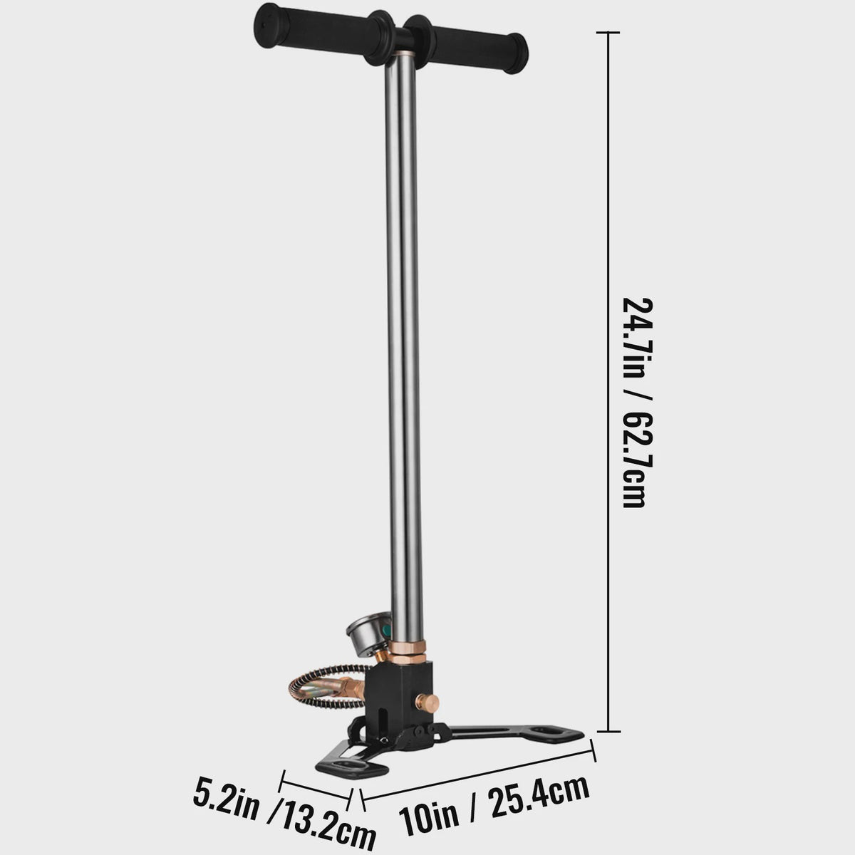 Krachtige 4500PSI PCP Handpomp met Manometer voor Airsoft, Banden en Kajaks