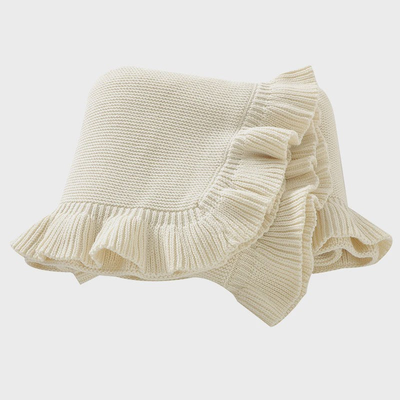 Zachte Gebreide Baby Deken 90x70cm - Wikkeldeken voor Kinderwagen, Ledikant & Reiswieg