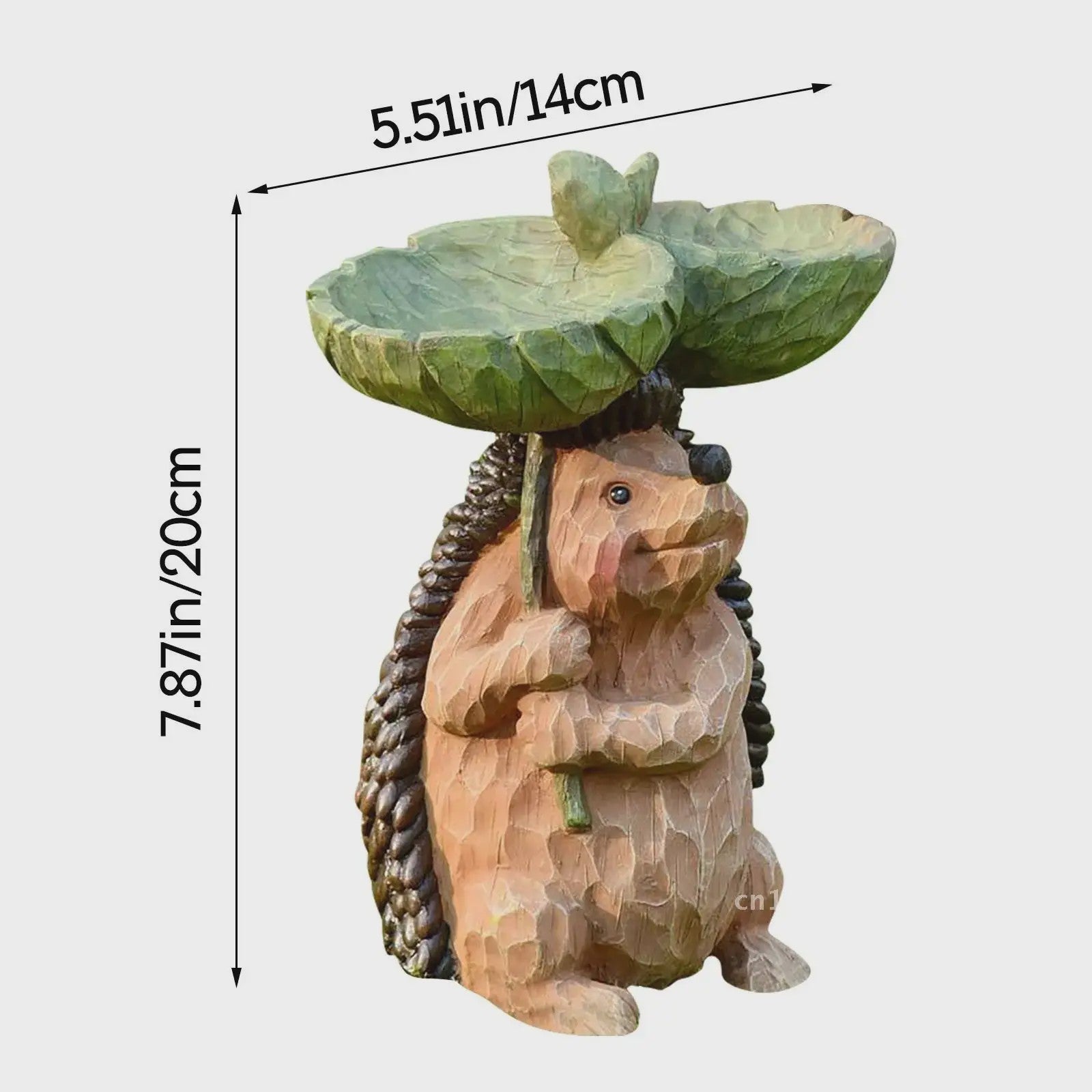 Antiek Vogelbad met Uilen Design - Decoratieve Tuinfontein van Polyresin