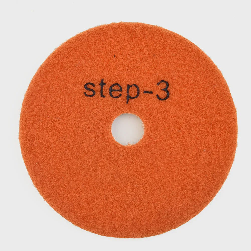 4-Inch Diamant Polijstpads Set - 3 Stappen - Nat/Droog Gebruik