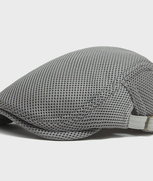 Ademende Mesh Pet - Vintage Flat Cap / Newsboy Cap voor Dames en Heren