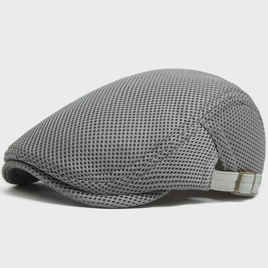 Ademende Mesh Pet - Vintage Flat Cap / Newsboy Cap voor Dames en Heren