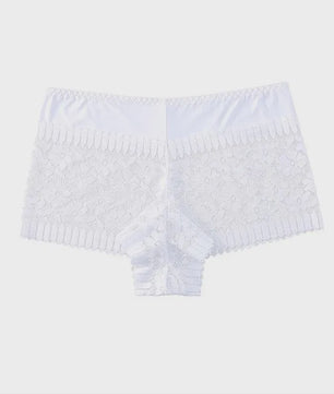 Luxe Kanten Boyshorts met Hoge Taille en Sexy Uitsnijdingen - Verkrijgbaar in Plus Size