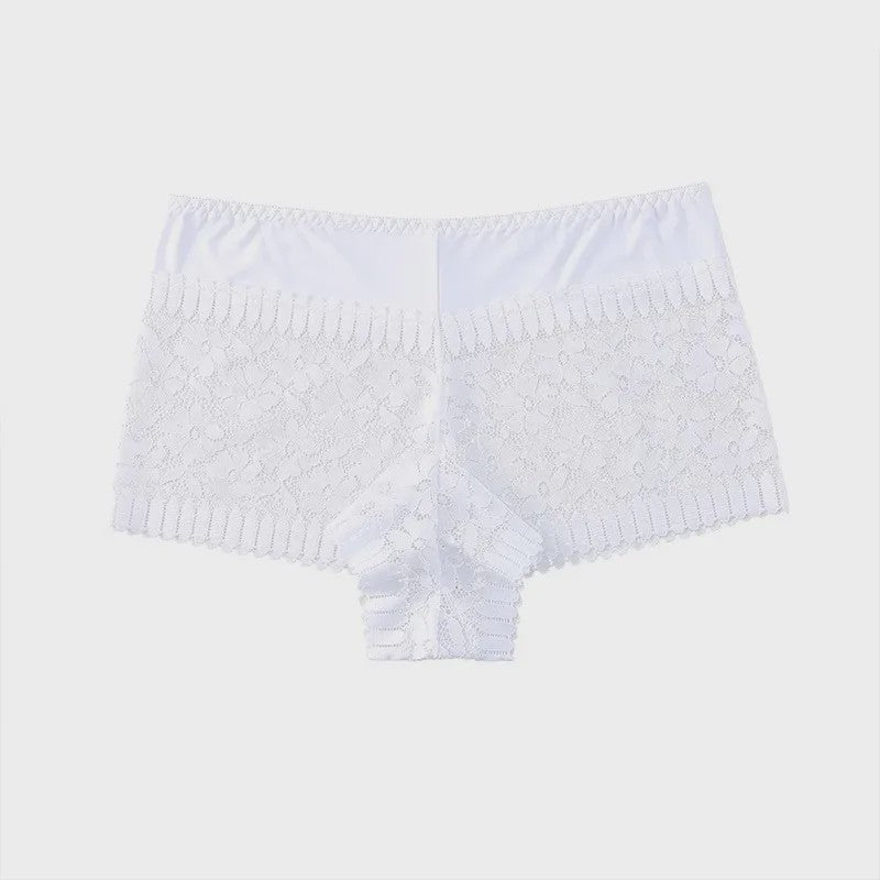 Luxe Kanten Boyshorts met Hoge Taille en Sexy Uitsnijdingen - Verkrijgbaar in Plus Size