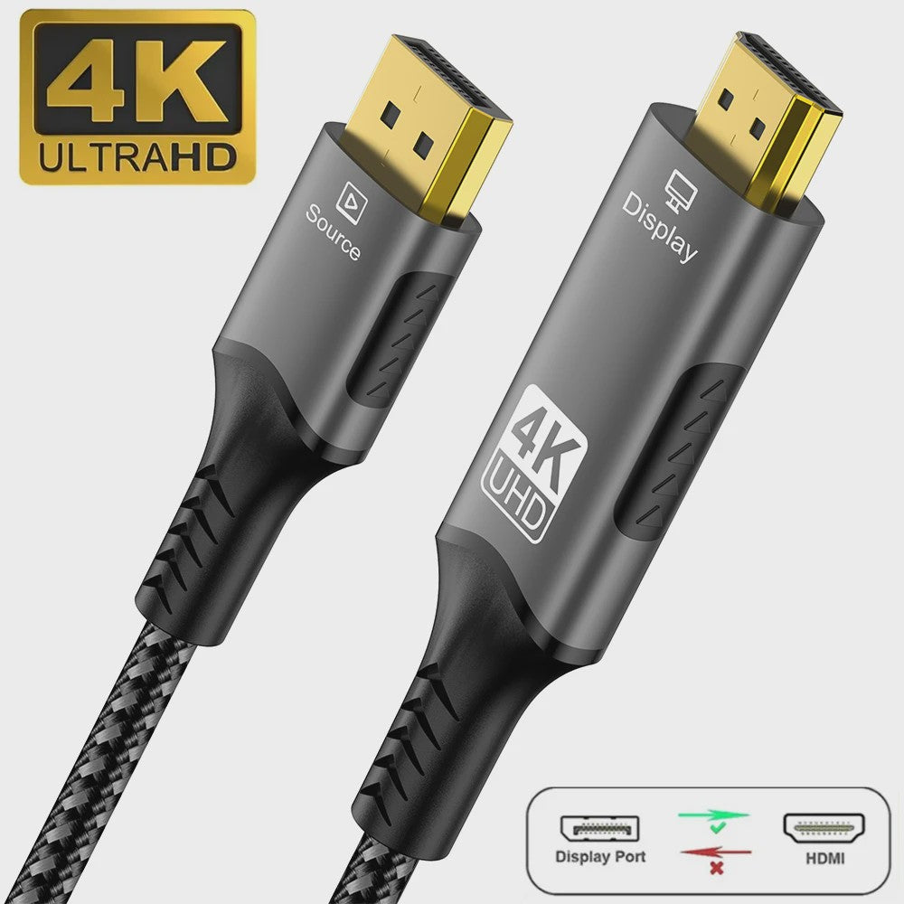 8K DisplayPort naar HDMI Kabel - 8K@60Hz, 4K@120Hz - DP naar HDMI Adapter