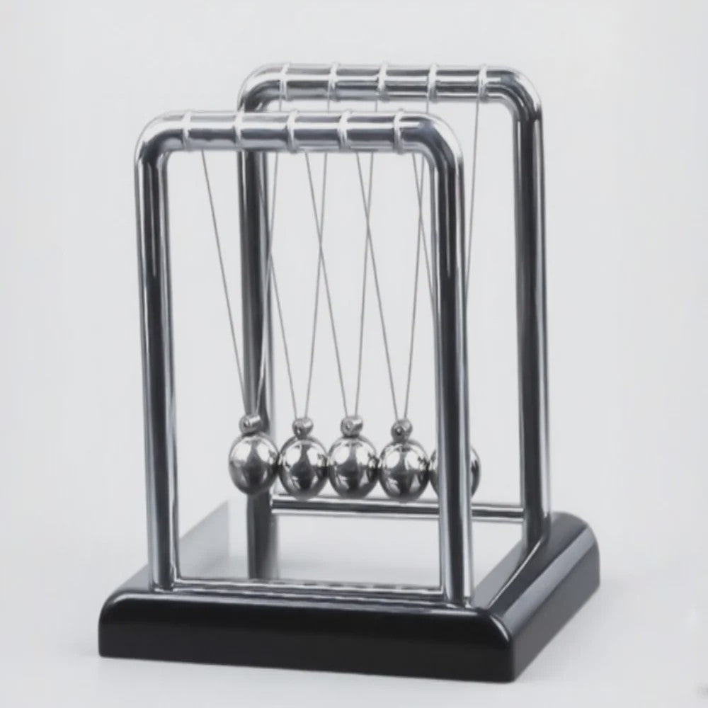 Newton's Cradle: Wetenschappelijk Pendel Speelgoed voor Bureau & Stressverlichting