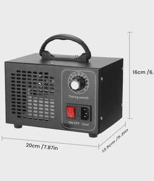 Professionele Ozon Generator 60g/h - Krachtige Luchtzuiveraar, Sterilisator & Geurverwijderaar met Timer (220V)