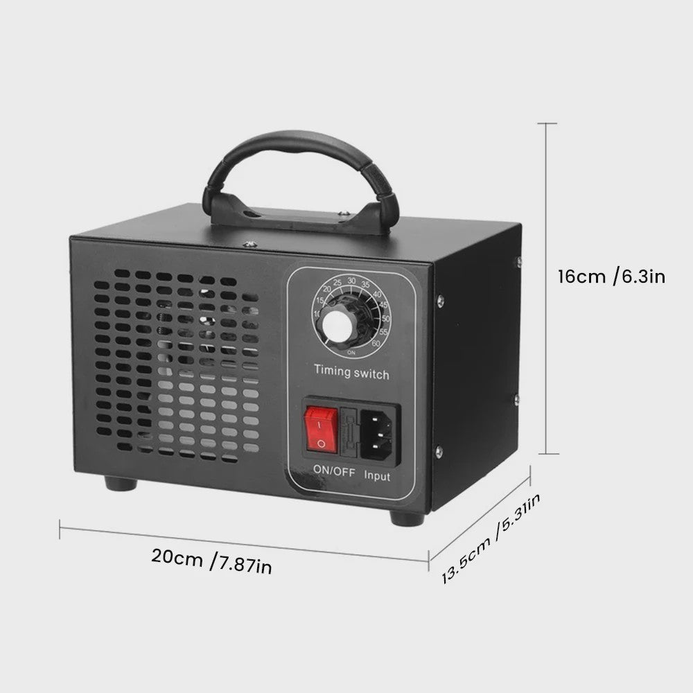 Professionele Ozon Generator 60g/h - Krachtige Luchtzuiveraar, Sterilisator & Geurverwijderaar met Timer (220V)