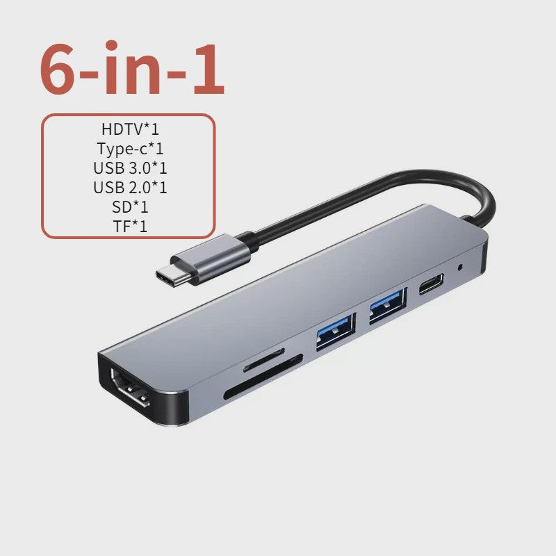 USB-C Hub met 4K HDMI, USB 3.0/2.0 & PD Laden - Dock voor MacBook, iPad, Samsung Dex