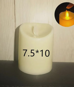 Set van 1-10 LED Kaarsen met Flakkerend Vlam Effect - Flameless Kaarsen voor Feestelijke Decoratie