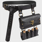 Middeleeuwse Lederen Riem met Flesjeshouder en Portemonnee - Cosplay & LARP Accessoire