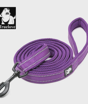 Truelove Zachte Hondenriem 200cm - Reflecterend Nylon Mesh, Gevoerd, voor Puppy tot Grote Hond/Kat