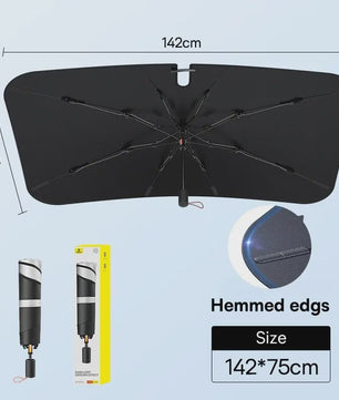 Baseus Auto Zonnescherm Paraplu Voorruit - Effectieve Zon- en Hittebescherming