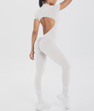 Dames Bodycon Jumpsuit met Scrunch Billen - Perfect voor Dans, Fitness & Yoga