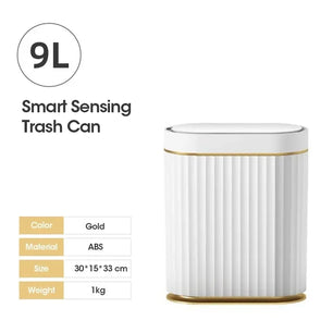 Sedia Smart Prullenbak (9 Liter) - Wit / Goud