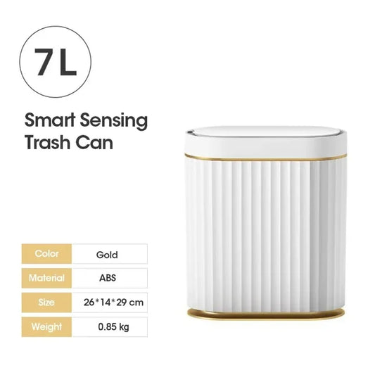 Sedia Smart Prullenbak (7 Liter) - Wit / Goud