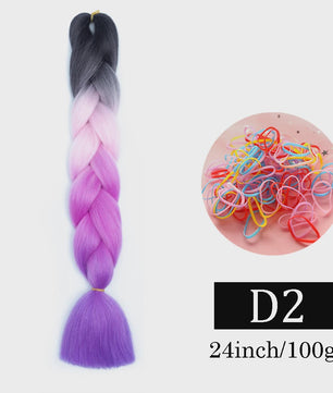 24 Inch Jumbo Braids Haarverlenging - Synthetisch Vlechtkapsel met Ombre Kleuren