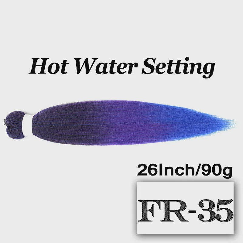 Pre-stretched Braiding Hair 26 Inch - Synthetische Haarverlengingen voor Crochet Braids in Kleuren