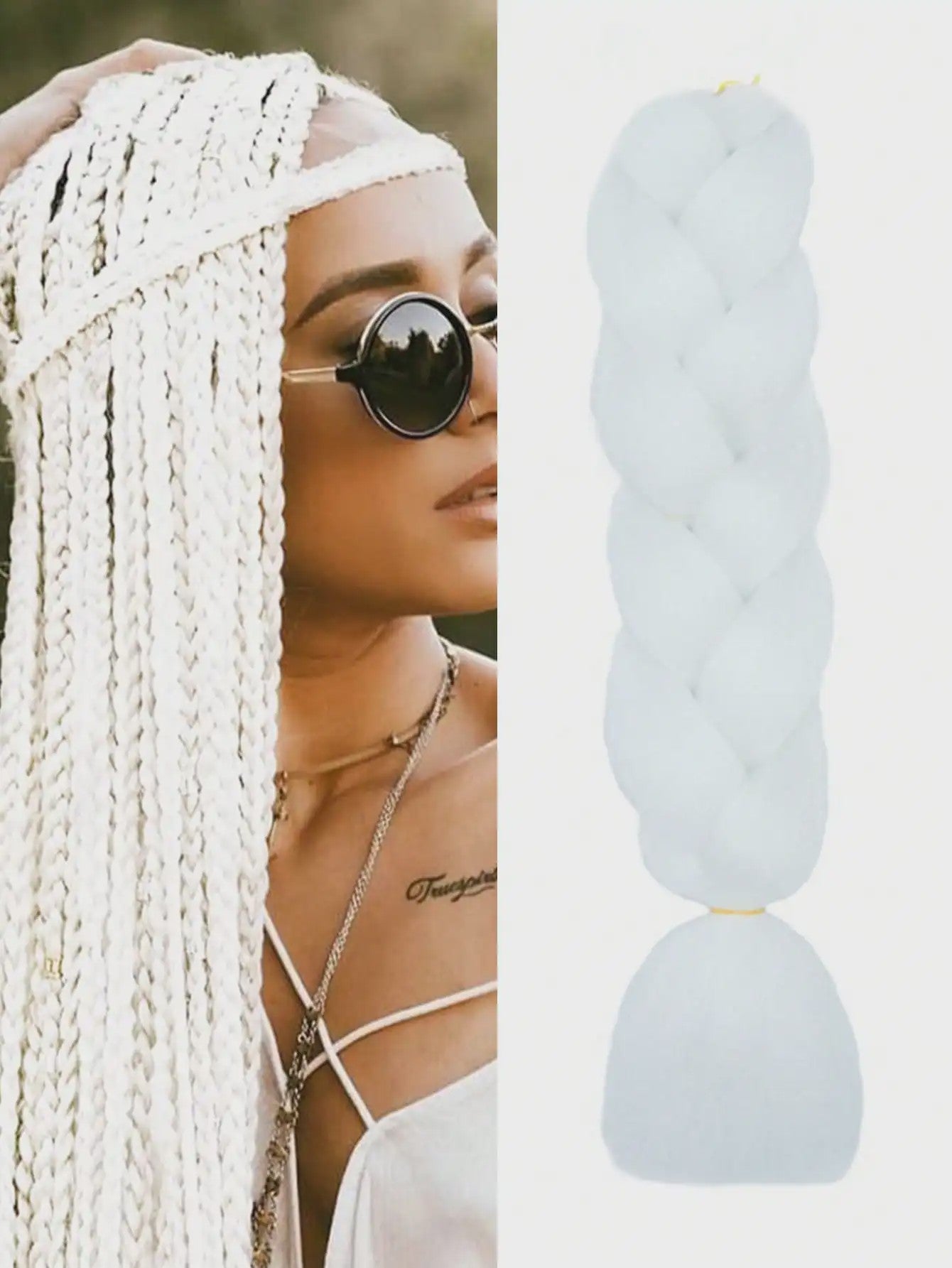 24 Inch Jumbo Braiding Hair Synthetisch Haar Ombre Crochet Braid Extensions voor Dames