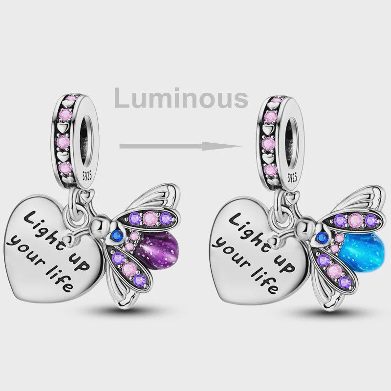 925 Sterling Zilveren Bedel: Vlinder & Vuurvliegje - DIY Sieraden voor Armband & Ketting