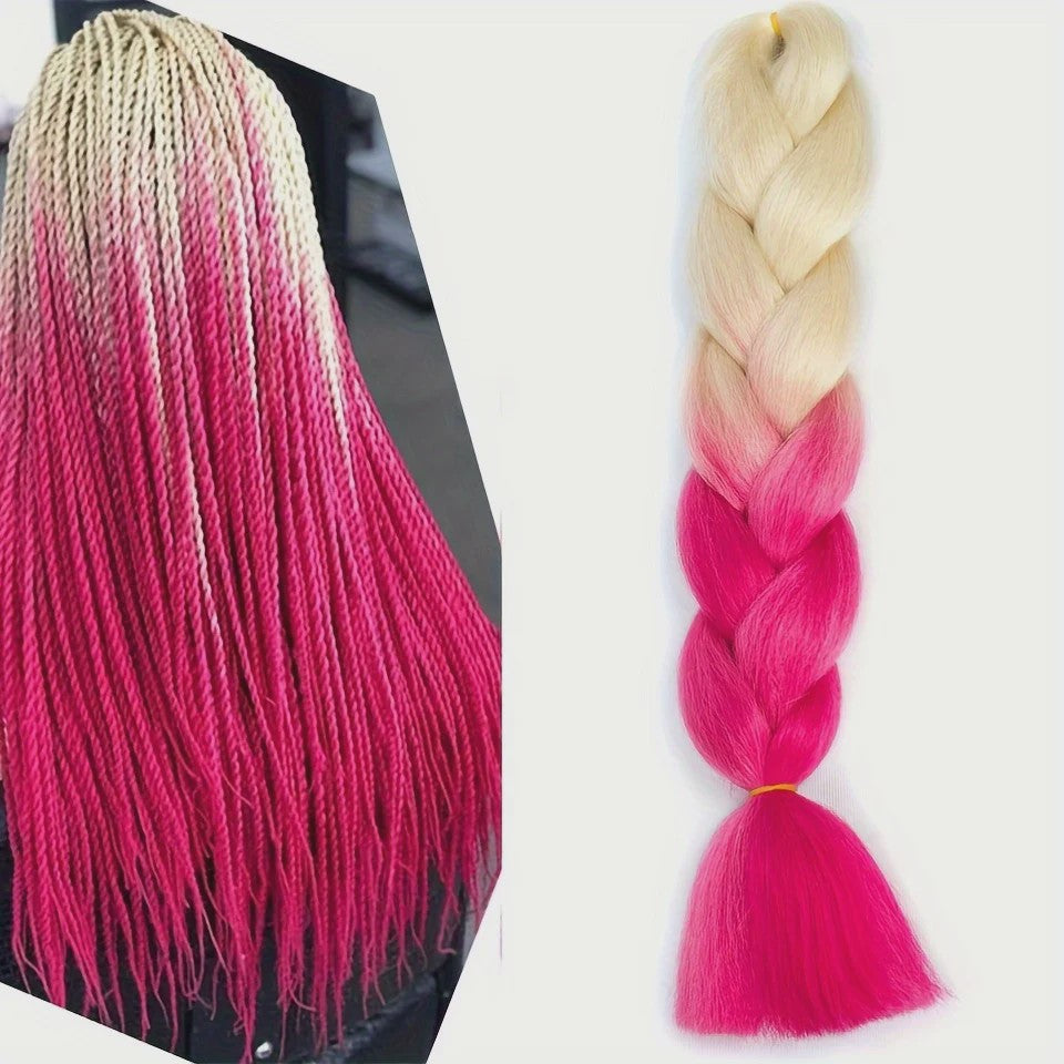 24 Inch Jumbo Braiding Hair Synthetisch Haar Ombre Crochet Braid Extensions voor Dames