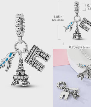 925 Sterling Zilveren Bedel: Vlinder & Vuurvliegje - DIY Sieraden voor Armband & Ketting
