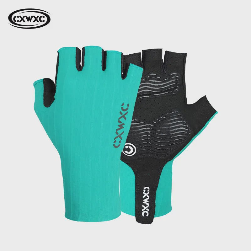 CXWXC Half Finger Fiets Handschoenen - Ademend, Anti-slip & Verlengde Polssteun voor Heren & Dames