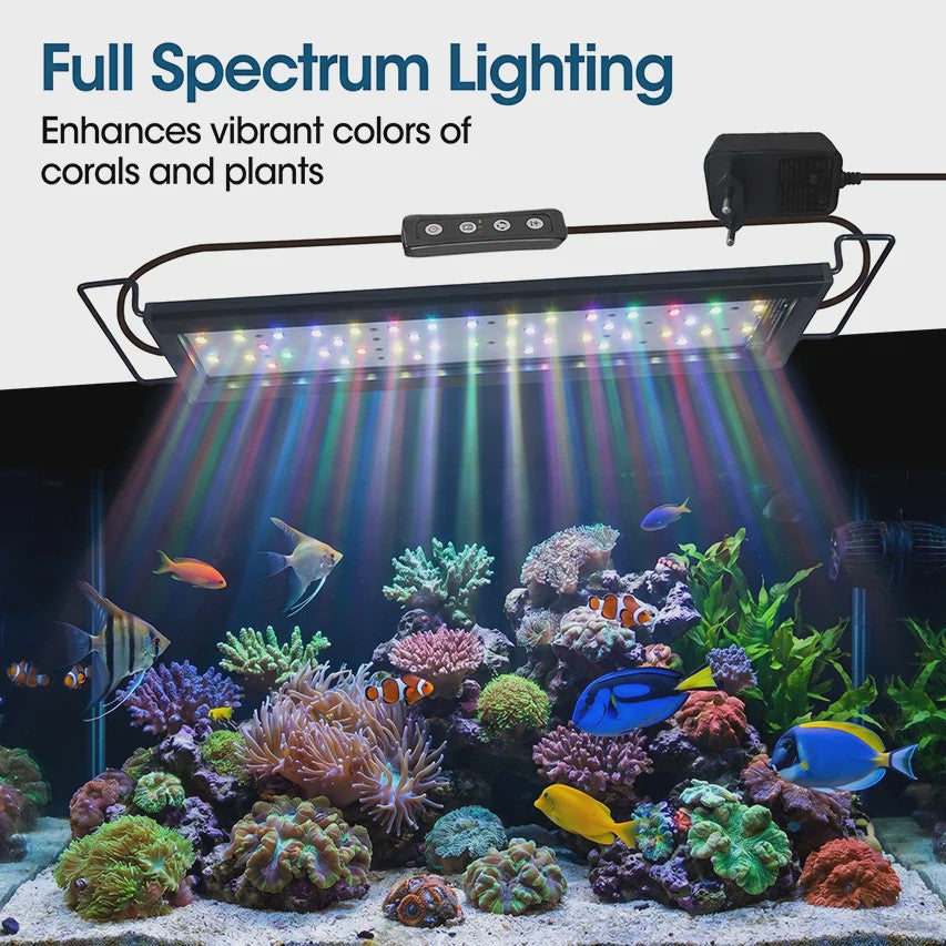 Intelligente LED Aquarium Verlichting met APP Control - Waterdicht IP68, Kleur & Helderheid Instelbaar