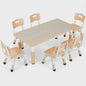 Verstelbare Kinder Tafel met 6 Stoelen - Knutseltafel & Speeltafel voor Kinderen (2-10 jaar)