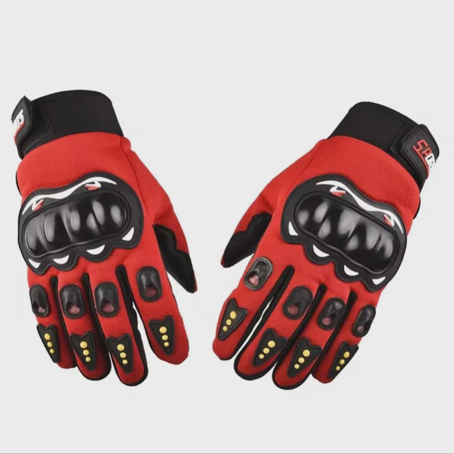 Motorhandschoenen Volledig Vingerbeschermend Ademend voor Motorrijden, Fietsen & Outdoor Sport