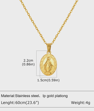 Stijlvolle Gouden Heren Ketting met Kruis Hanger - Roestvrij Staal, Vintage Mode Sieraden