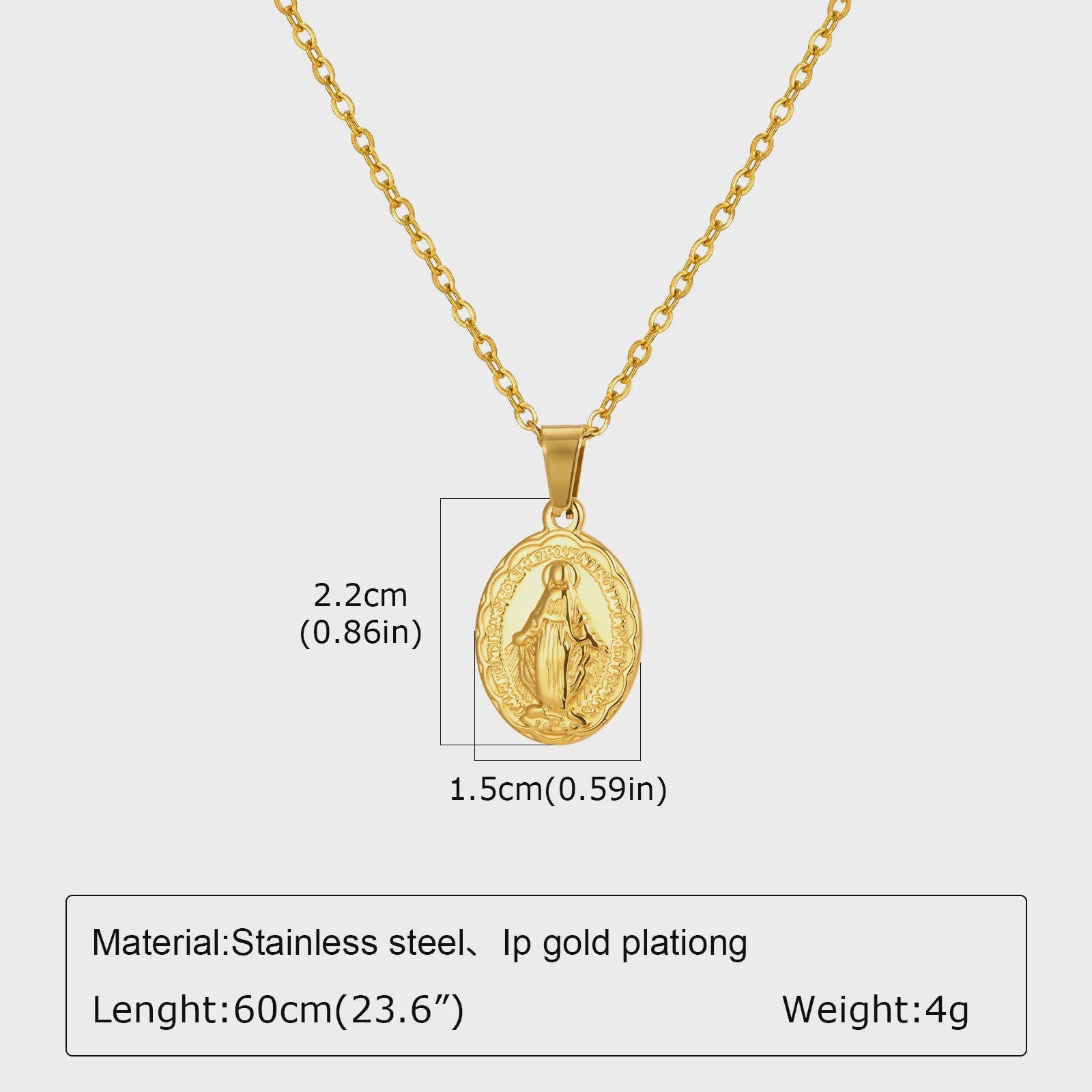 Stijlvolle Gouden Heren Ketting met Kruis Hanger - Roestvrij Staal, Vintage Mode Sieraden