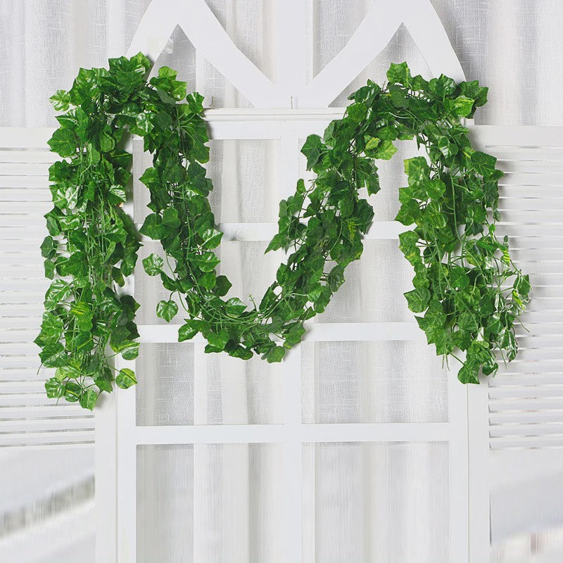 Kunstplant Klimop met Groene Bladeren - Decoratieve Slierplant voor Huis, Bruiloft & Achtergrond
