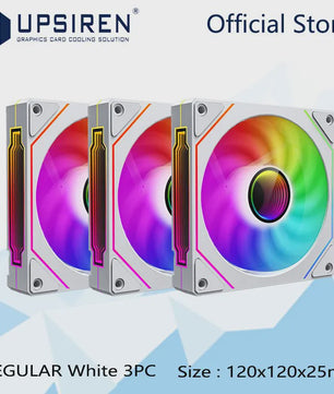 UPSIREN UF-1 PRISM 4 PRO 12cm ARGB PWM PC Ventilator - Stille Koeling met Grote Luchtstroom