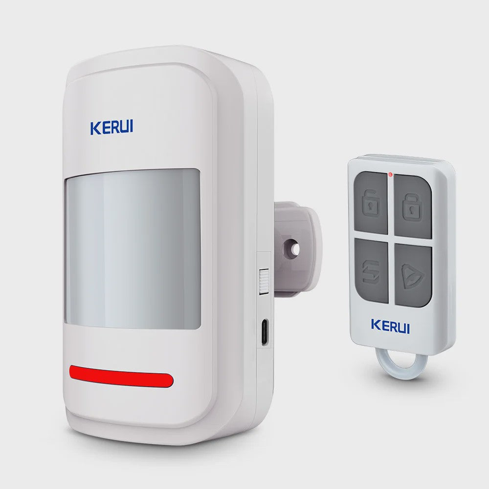 KERUI HW19 PIR Bewegingsmelder met Alarm Geluid, Deurbel Functie & SOS Knop