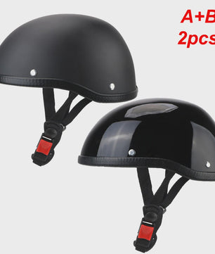 Retro Vintage Motorhelm Unisex - Lichtgewicht Half Face Fietshelm