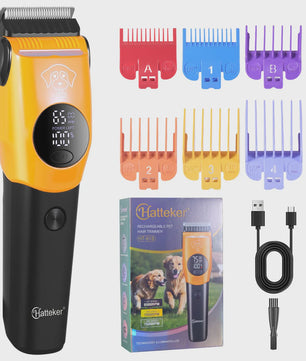 Solimpia Professionele Hond & Kat Trimmer - Krachtige 6500RPM Motor, USB Oplaadbaar, 180 Min Gebruikstijd, Stille Werking