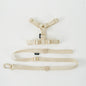 Verstelbaar Hondentuigje met Lijn & Halsband Set - Macaron Kleuren - Reflecterend & Comfortabel