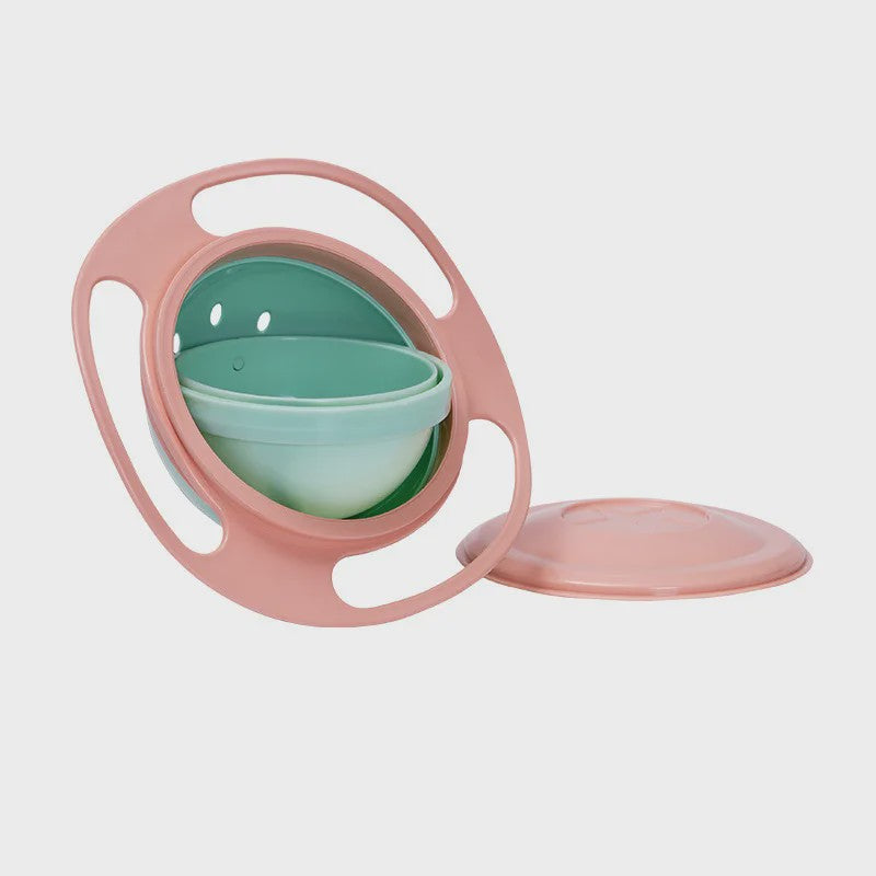 Anti-Knoei Gyro Kom voor Baby's - 360° Draaibaar en Omvalbestendig Voerbakje