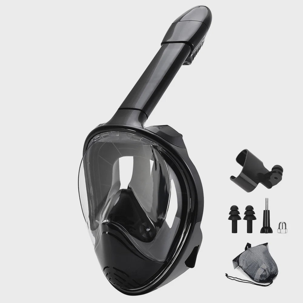 Full Face Snorkelmasker met Afneembare Camera Mount - Anti-condens & Anti-lek