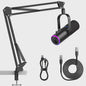 Dynamische Podcast Microfoon met XLR/USB - Studio Kwaliteit voor Opnames, Streaming & Gaming