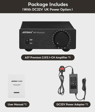 AIYIMA A07 Premium TPA3255 Klasse D Versterker - 2x 300W Krachtig Hifi Geluid