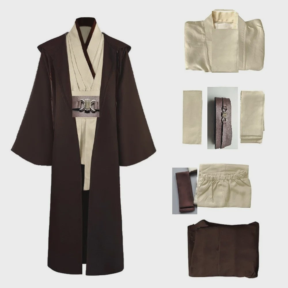 Jedi Cosplay Kostuum Obi Wan Kenobi - Volledige Set Heren & Dames