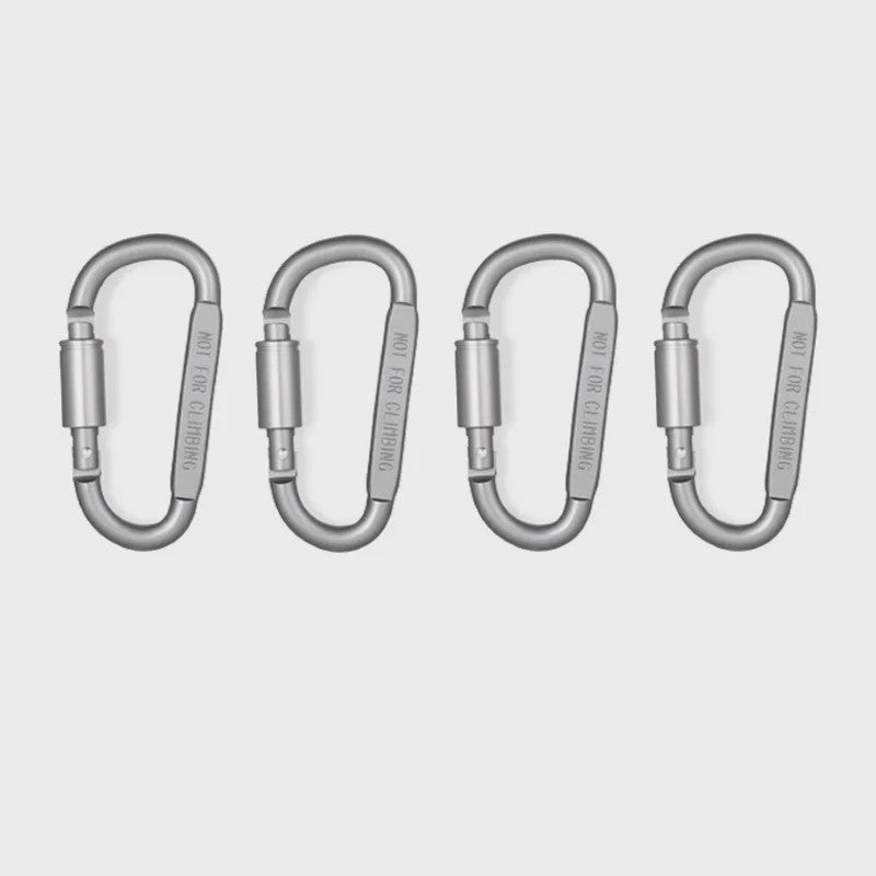 Set van 4-6 Aluminium Karabiners - Veelzijdige Clips voor Sleutels, Camping en Outdoor