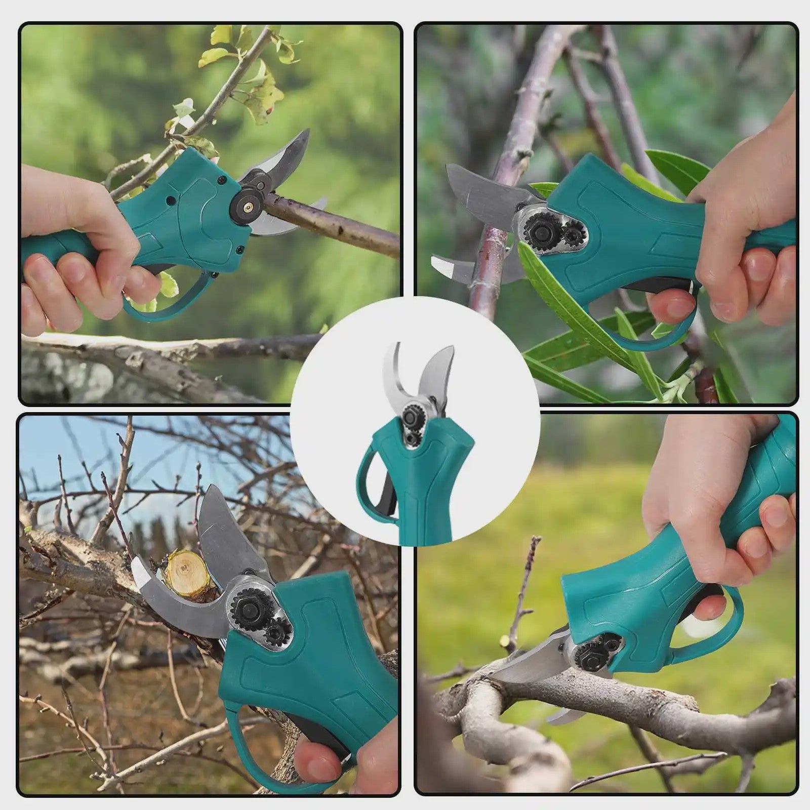 2-in-1 Snoeischaar & Heggenschaar Set: Draadloos, 21V, Snoeien & Trimmen