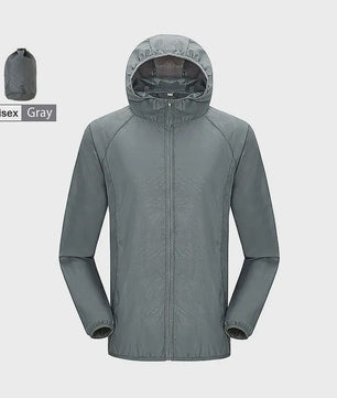 Unisex Winddichte & Waterdichte Outdoor Jas - Sneldrogend & UV-beschermend