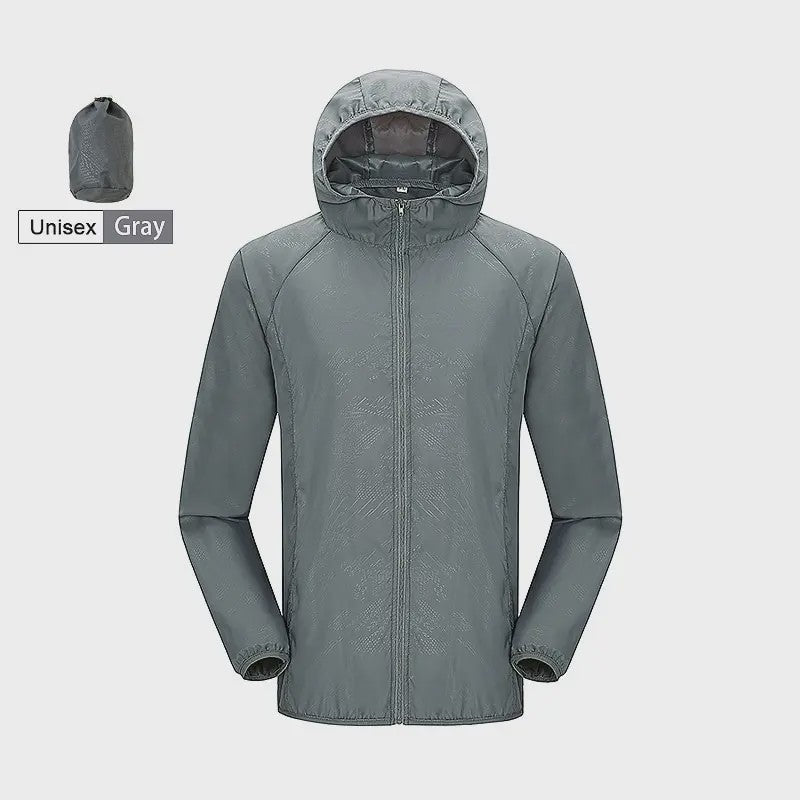 Unisex Winddichte & Waterdichte Outdoor Jas - Sneldrogend & UV-beschermend