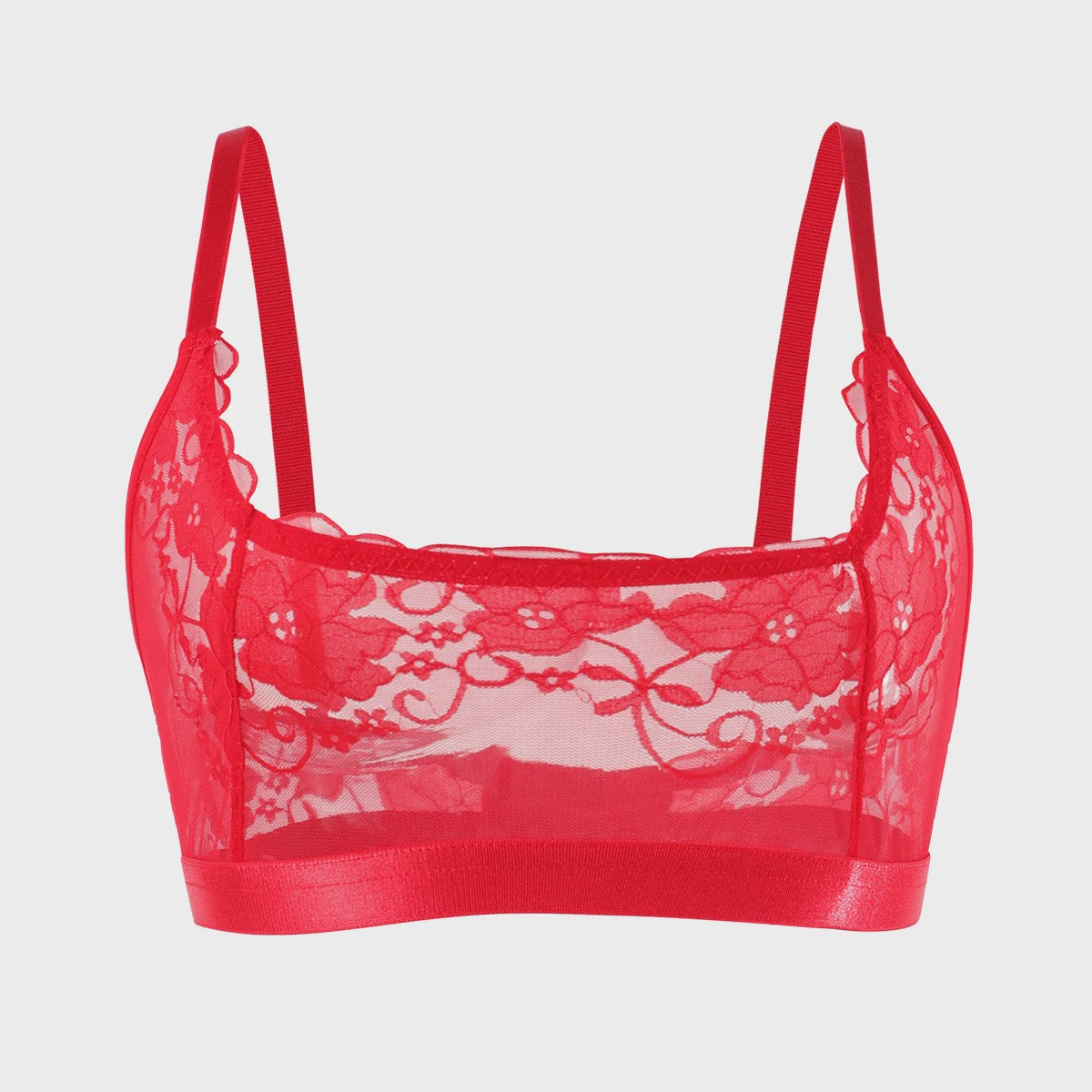 Elegante Dames Bralette van Bloemenkant - Zonder Beugel & Padding, Verstelbare Bandjes