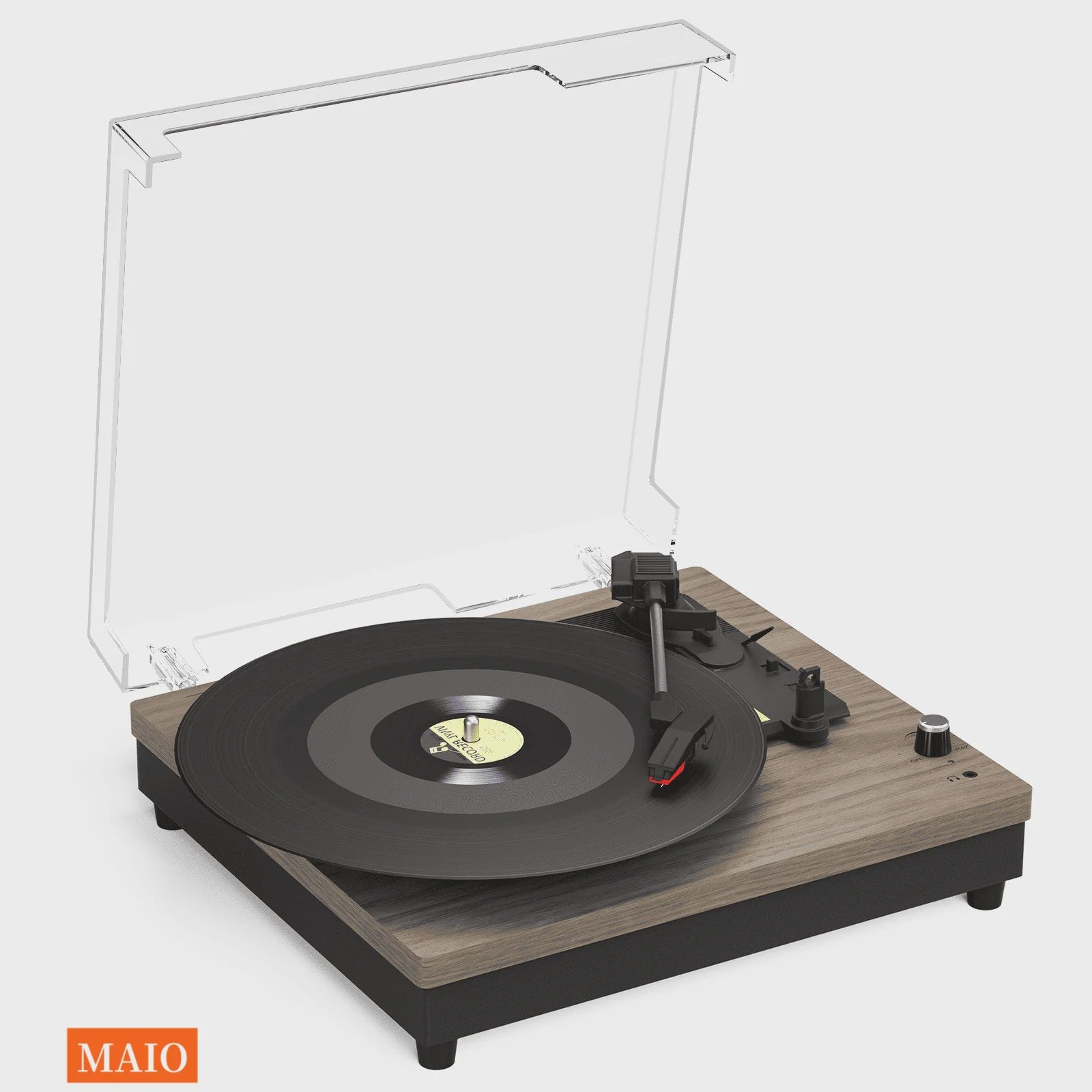 MAIO Draagbare Platenspeler met Ingebouwde Speakers en 3 Snelheden