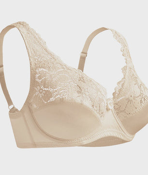 Luxe kanten bh met beugel voor dames - Plus size en sexy, verkrijgbaar in cupmaten B t/m F